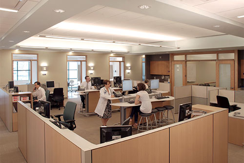 staff area at Mass General 
