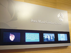 wayfinding system at Peter Munk Cardiac Centre, Toronto