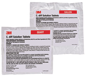 Clostridium difficile solution tablets
