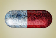 pill with gears