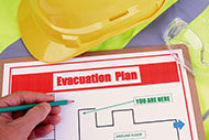 Emergency Evacuation Plan on Clipboard