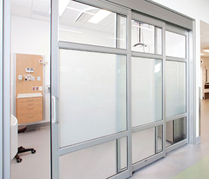 electronic glass patient room