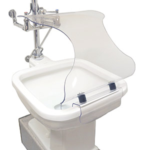 >Shield protective toilet splash guard
