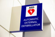 Automatic external defibrillator sign