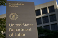 US Department of Labor sign