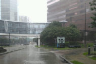 Texas Medical Center during Hurricane Harvey