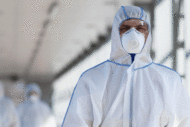 Health care worker wearing ppe