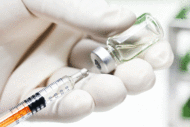 Syringe in bottle