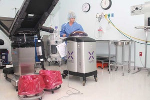 Environmental services teams recruit disinfecting robots