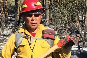 Hospital emergency management leader volunteers with local fire department