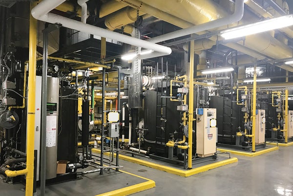 Hospital thinks small to meet steam demand