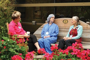 Hospital garden reduces burnout