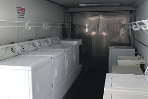 Mobile laundry trailer saves day