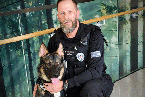 Hospital recruits dual-trained K-9