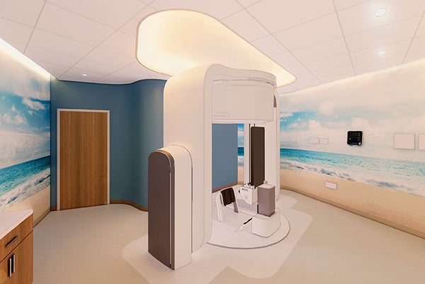 An innovative space for proton therapy