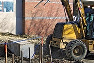 Monitoring construction vibration