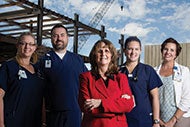 Nurses make their rounds in health care design