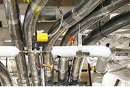 Pneumatic tubing system connects multiple medical facilities