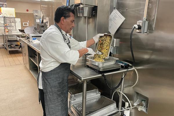 Food worker at UC San Diego Health
