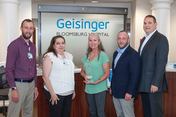 Geisinger Bloomsburg Hospital EVS leaders