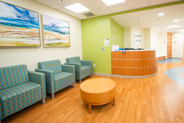 Reception area of behavioral health care facility 