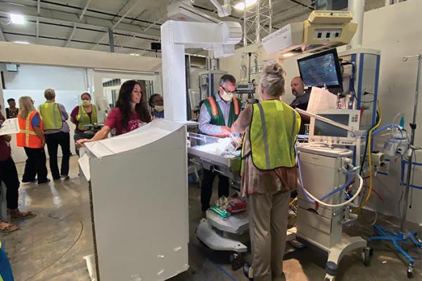 Mock-up designs of Arthur M. Blank Hospital