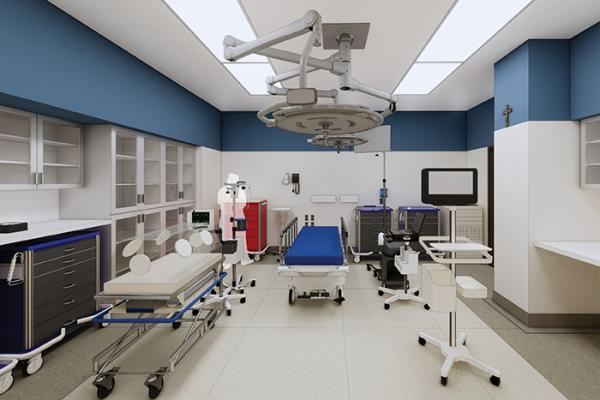 Renderings of Our Lady of the Lake Regional Medical Center emergency room