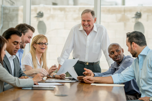 Colleagues business meeting